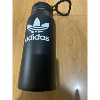 ADIDAS STEEL BOTTLE黑色水壺 三葉草 愛迪達運動水壺 保溫瓶 不鏽鋼