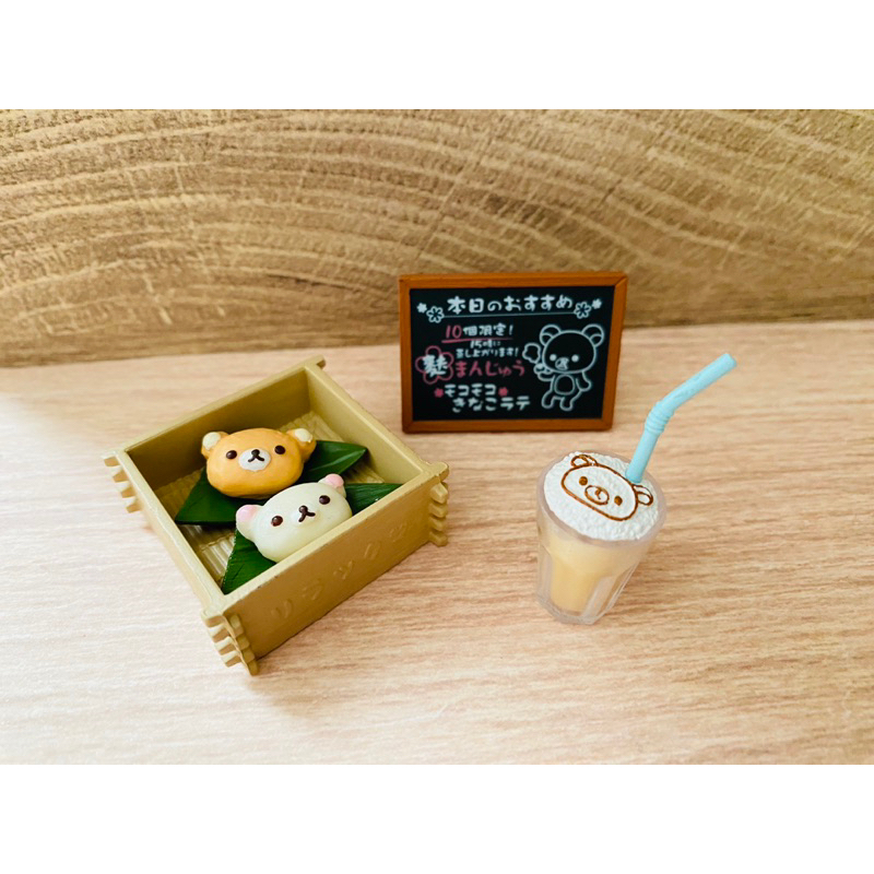 絕版🌱Re-MeNT拉拉熊和風點心 單售1號 日式點心 飲料 竹葉 袖珍模型 絕版盒玩