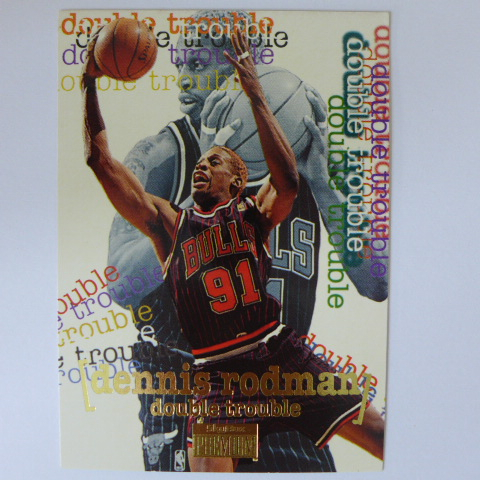 ~ Dennis Rodman ~名人堂/籃板王/壞小孩/小蟲/羅德曼 1997年SKYBOX.公牛隊NBA籃球卡