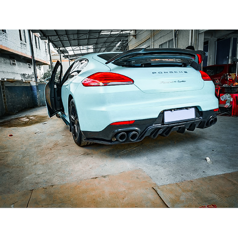 【SPY MOTOR】Porsche Panamera 970.2 碳纖維後下巴