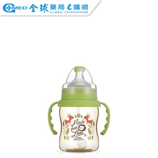 【小獅王辛巴】桃樂絲心願精裝 自動把手寬口葫蘆小奶瓶200ml (3色可選 粉 藍 綠)｜全球藥局
