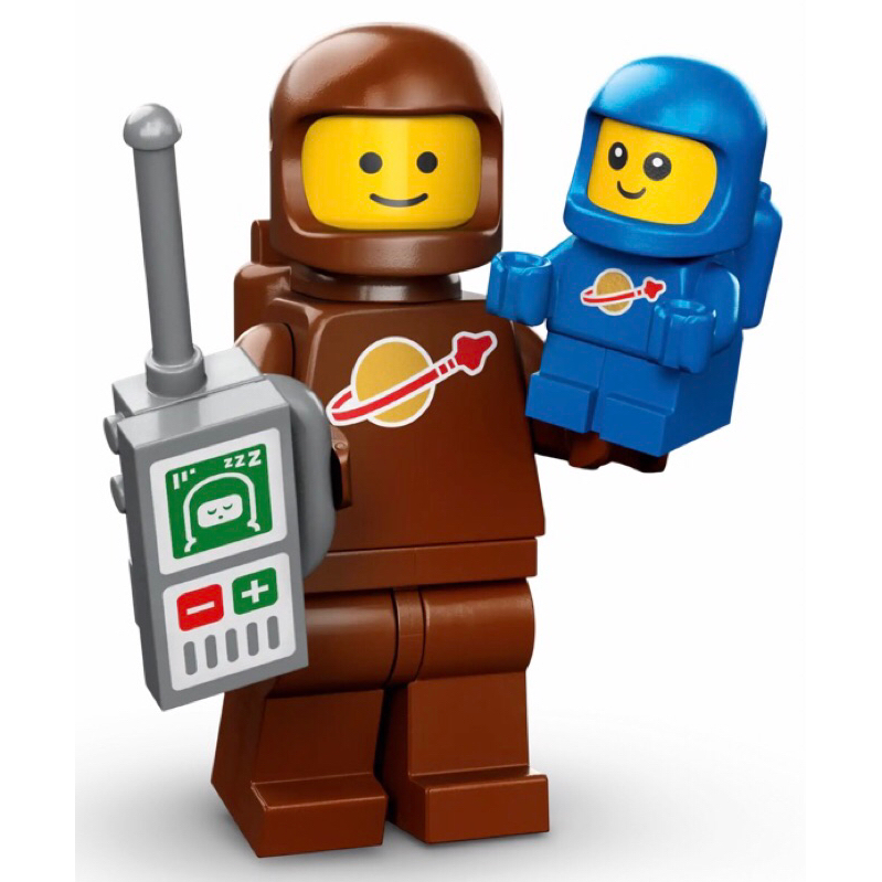 🔺彰化｜簡單生活🔺 LEGO 樂高 71037 第24代人偶包 3號 棕色太空人和太空寶寶