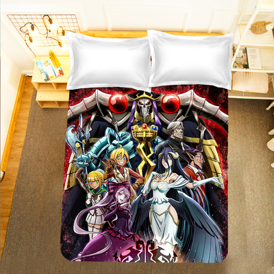【OVERLORD】雅兒貝德/伊維爾哀/亞烏菈·貝拉·菲歐拉/露普斯蕾琪娜·貝塔單人/雙人/加大/枕套/床單 床包三件組