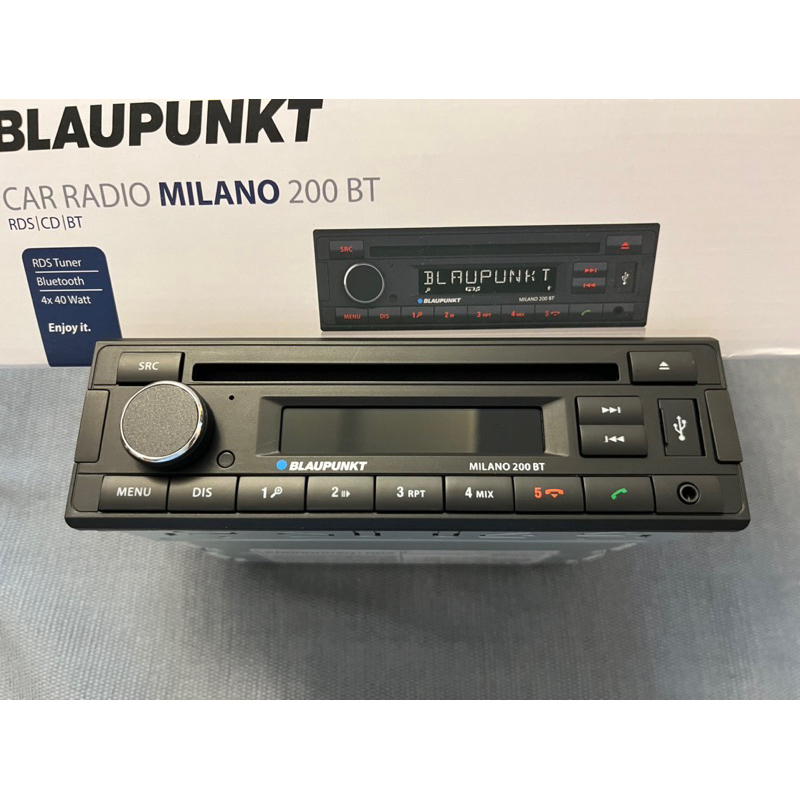 藍點 Blaupunkt Milano米蘭 200 BT 收音 藍牙、單片CDUSB AUX SQR46 RCM 82