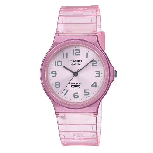 【天龜】CASIO 男女經典款簡約時尚風格 半透明設計 MQ-24S-4B