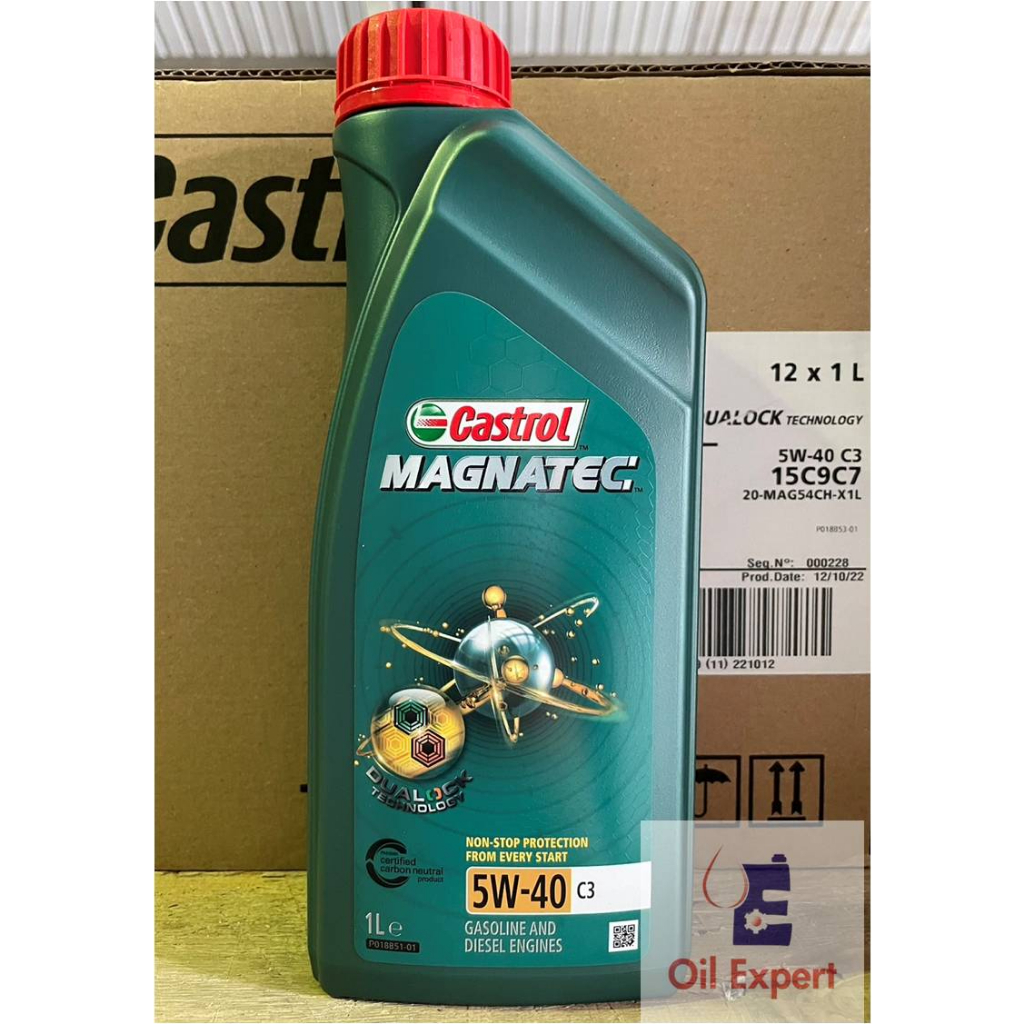 《 油品家 》Castrol Magnatec C3 5w40 合成機油 汽柴油(附發票)