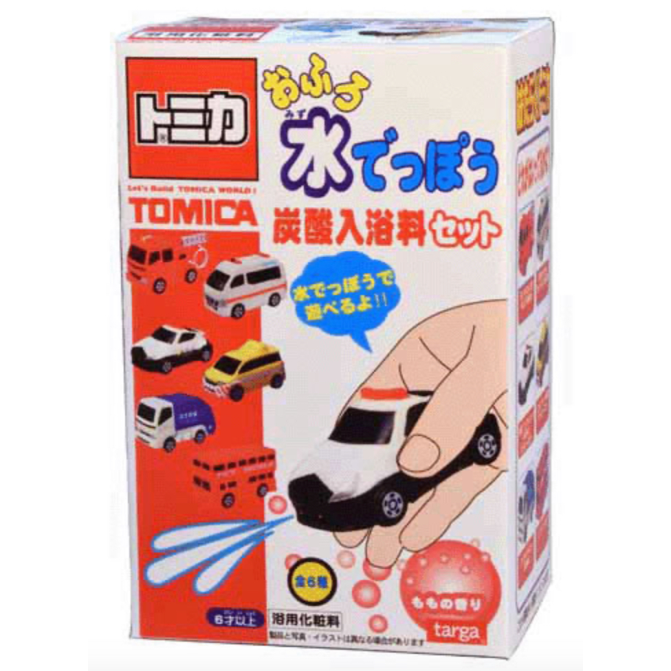日本targa泡澡球 TOMICA 炭酸入浴料 泡泡球 沐浴球 汽車水槍系列 盲盒 全六種