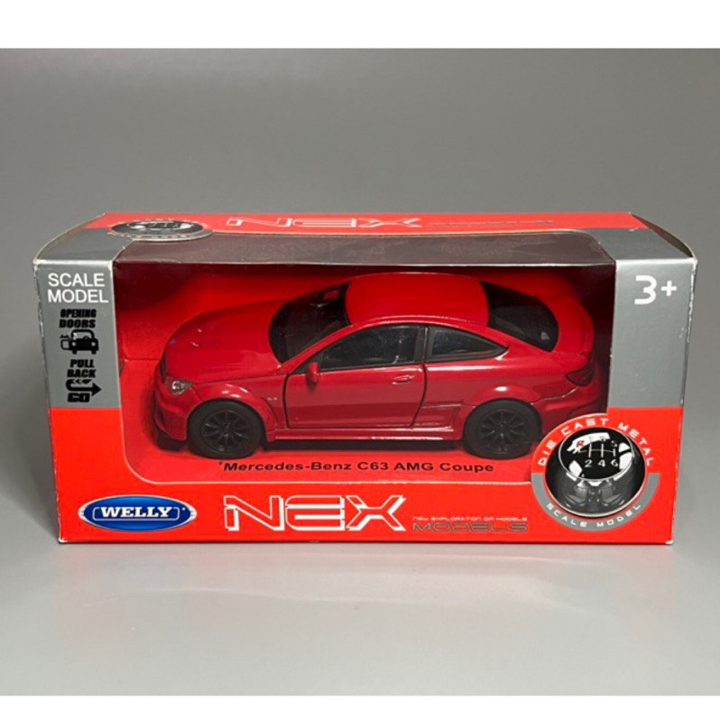 [HCP] 全新 1/36 Welly Mercedes Benz C63 AMG coupe 賓士 模型車 1:36