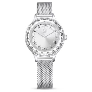 Swarovski 施華洛世奇 Octea Nova 深邃質感 藍寶石水晶時尚腕錶 5650039/ 銀款/33mm