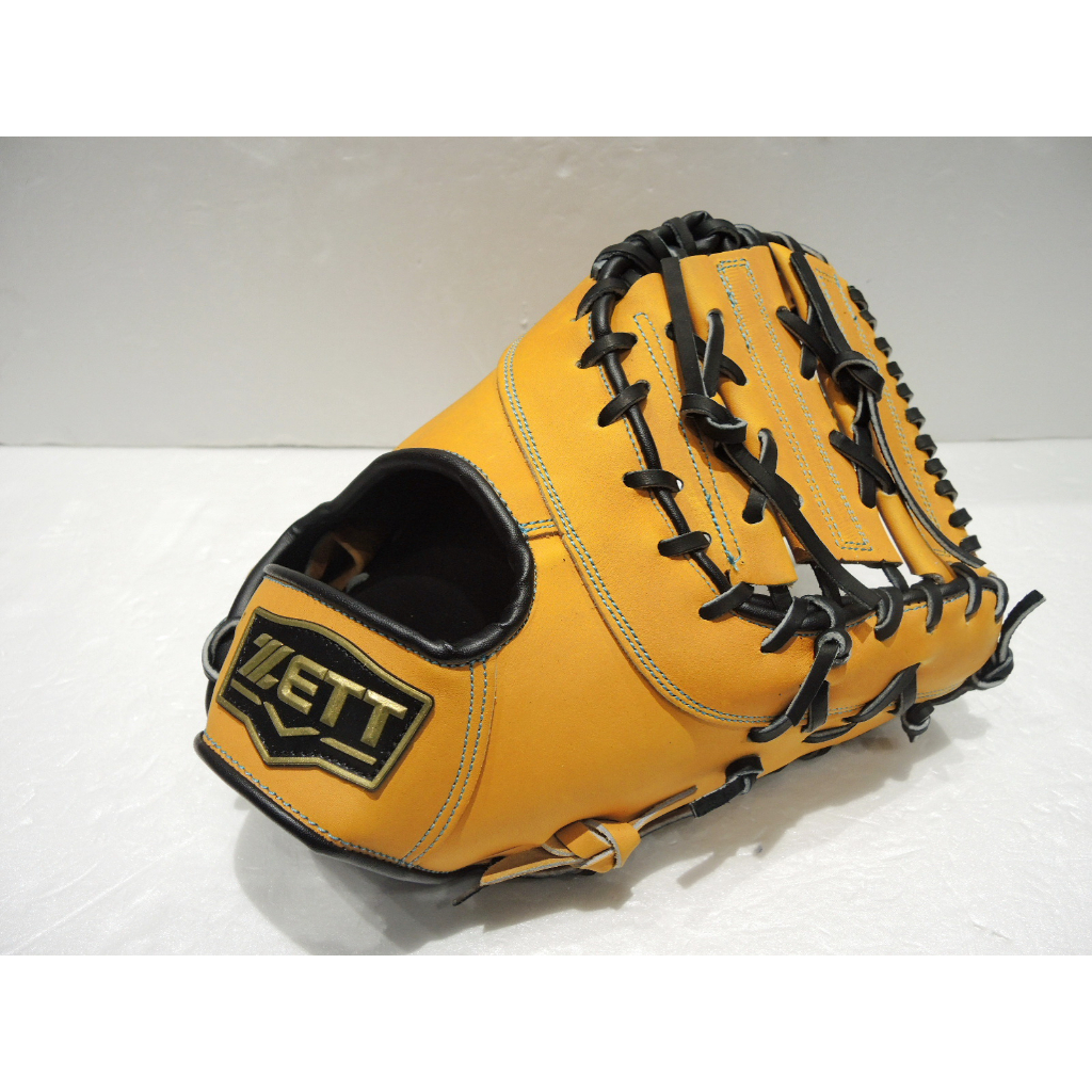 日本品牌 ZETT 552系列 硬式 棒壘球 一壘手手套 原皮黃(BPGT-55213)附贈手套袋