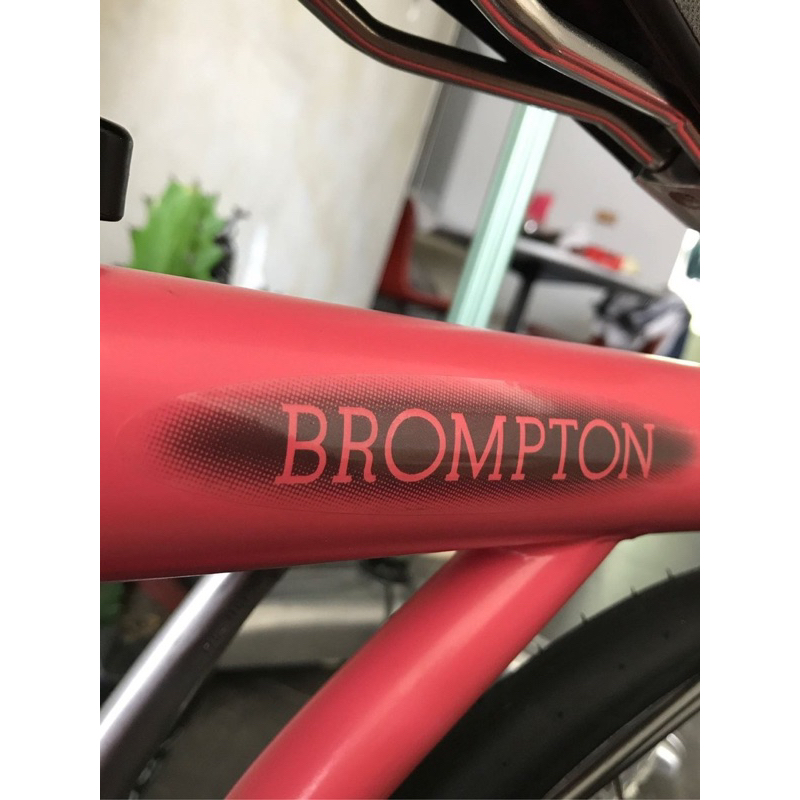 Brompton 鈦版貼紙兩張 小布Logo貼紙