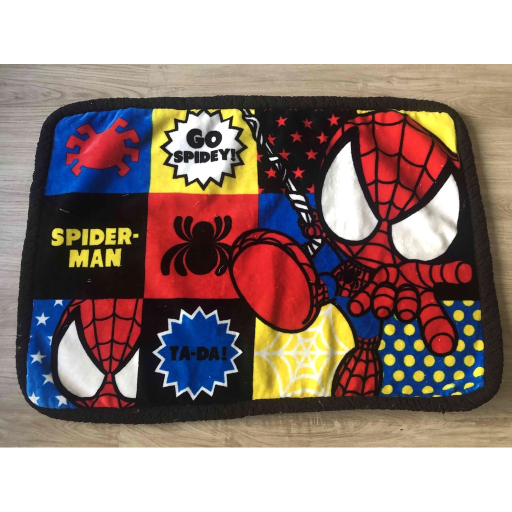 Spiderman 毛毯 兒童毛毯 蜘蛛人 刷毛毯 購自日本環球影城 二手 Spiderman blanket