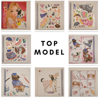 歐洲Top Model 創意設計貼紙塗色畫本 top model create your top model