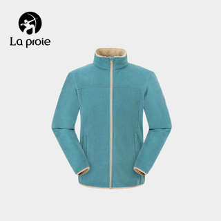 LA PROIE 男款珊瑚絨保暖外套 西洋綠 煤黑 CG1871360