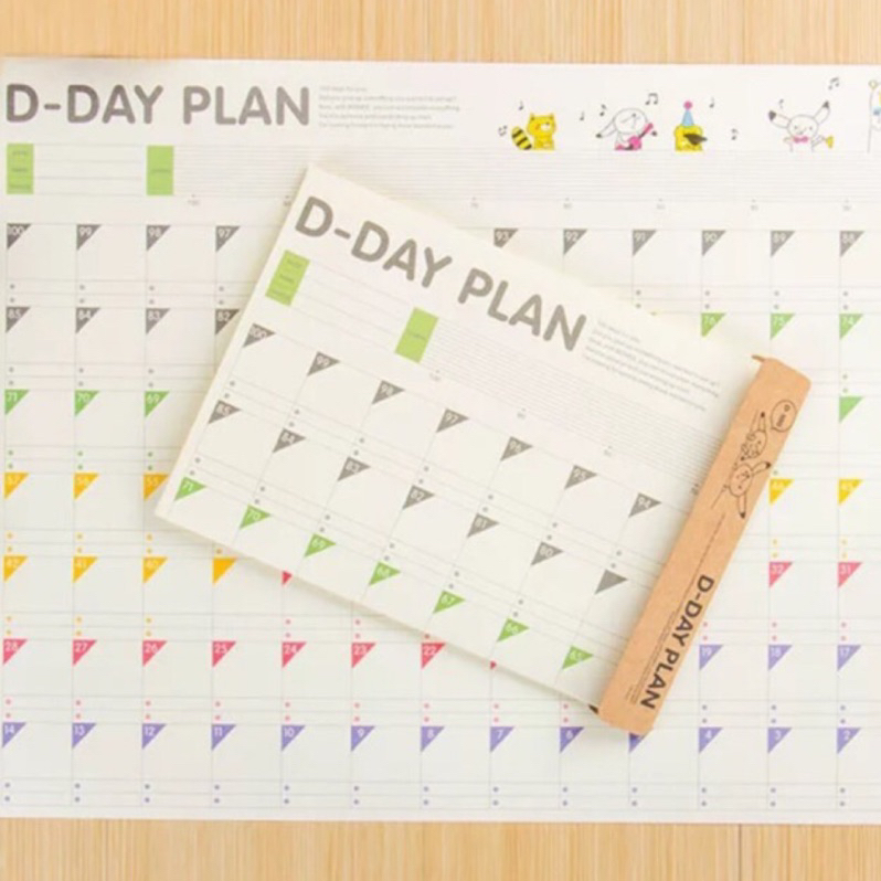 《妍選文具》台灣現貨 倒數100天 D-DAY PLAN 倒數計時 100天計劃表 每日計劃表 日曆 100天 計畫表