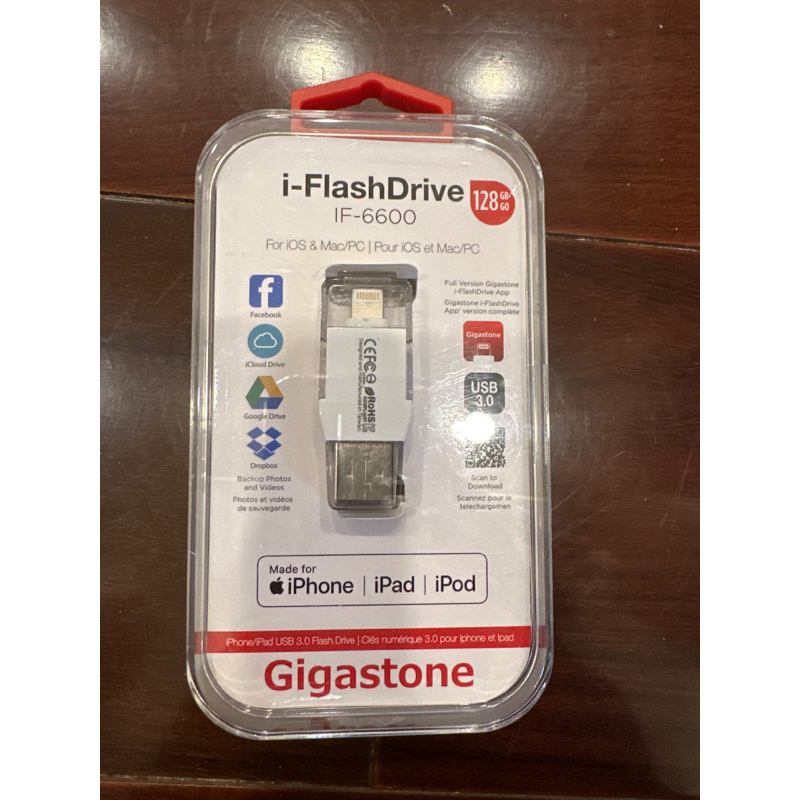 [Gigastone] USB3.0 Apple隨身碟128g/I-Flash Drive/容量不足的好幫手