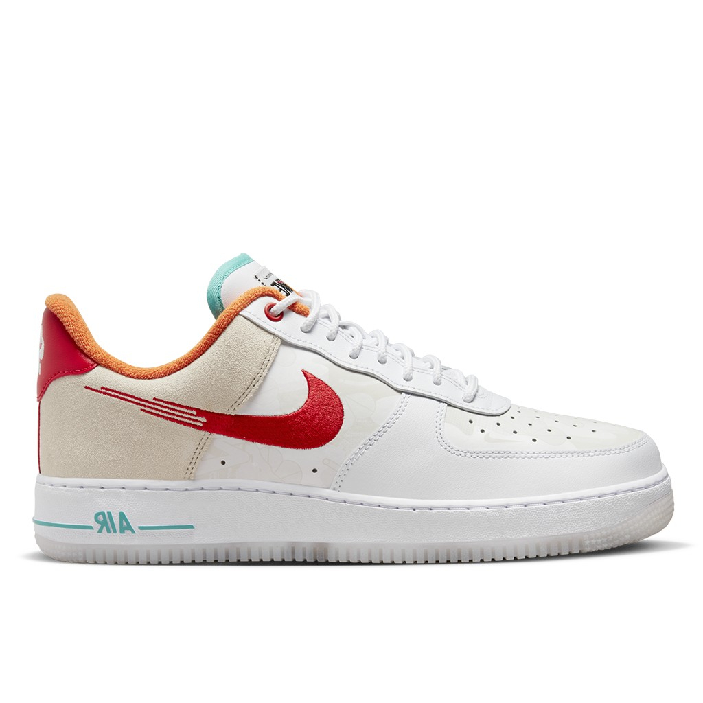 NIKE AIR FORCE 1 '07 PRM CNY 兔年 白橘綠紅卡其【A-KAY0】【FD4205-161】