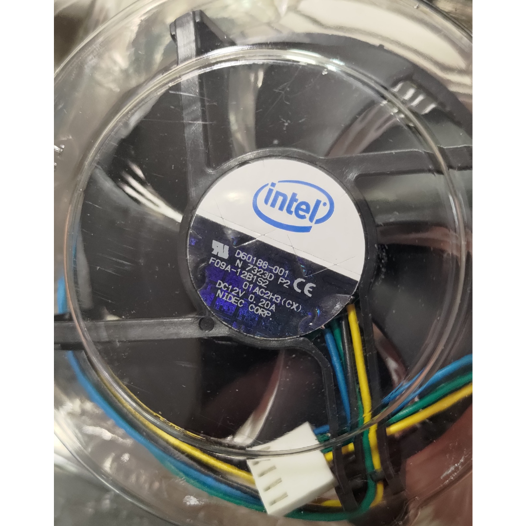 全新 Intel英特爾 CPU散熱器 D60188-001 12V 0.20A NIDEC CORP生產 銅底 775 | 蝦皮購物