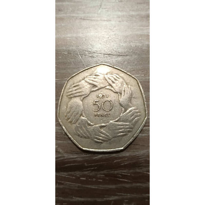 英國'1973年/50便士（伊麗莎白二世'紀念幣）*1枚
