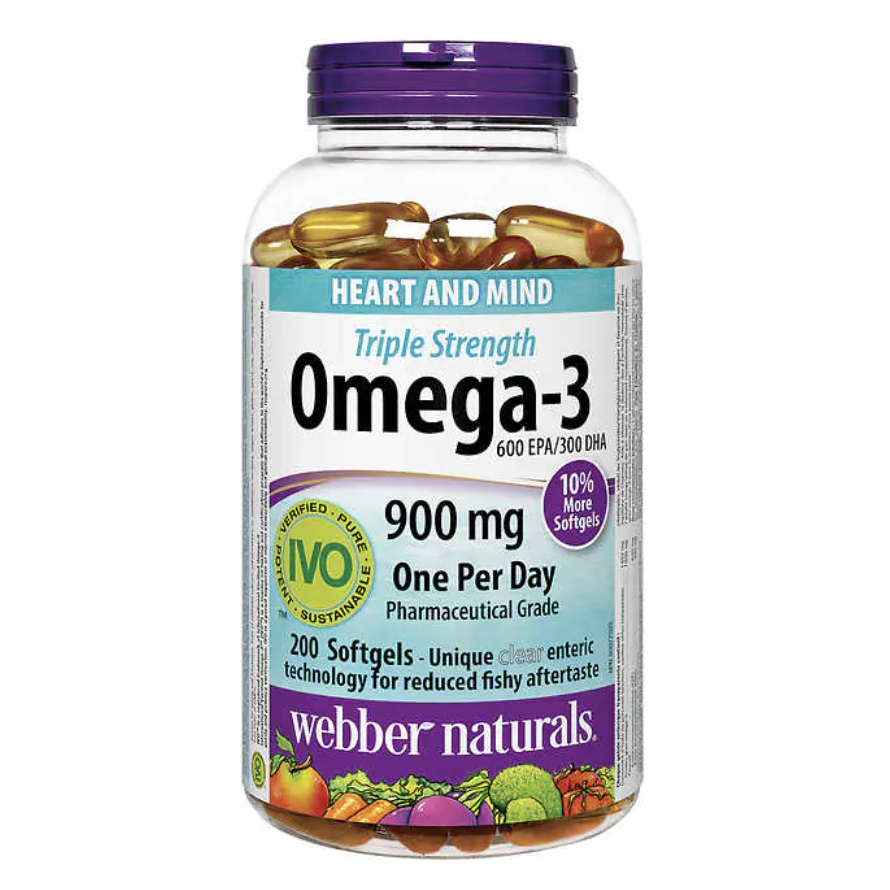 🇨🇦咖賀呷代購Webber naturals omega-3 200粒保健健康老人小孩都可以吃價格優惠買到健康