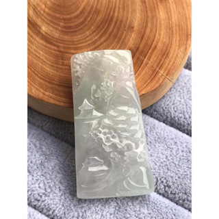 天然翡翠A貨 緬甸玉 陽綠 細糯種 招財山水 意境山水 富貴山水 悟道 掛件 琪臻珠寶 Qi-Zhen Jewelry