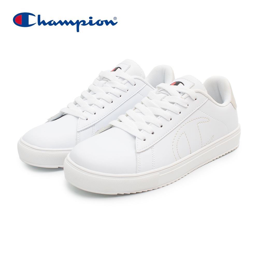 【Champion】女 休閒鞋 運動鞋 小白鞋 OUTLINE C-白/米(WFUS-2074-07)