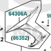 材料王⭐光陽 G6150.G6 150.LHJ3 原廠 前護條.前護板.H殼.側條（無貼紙）