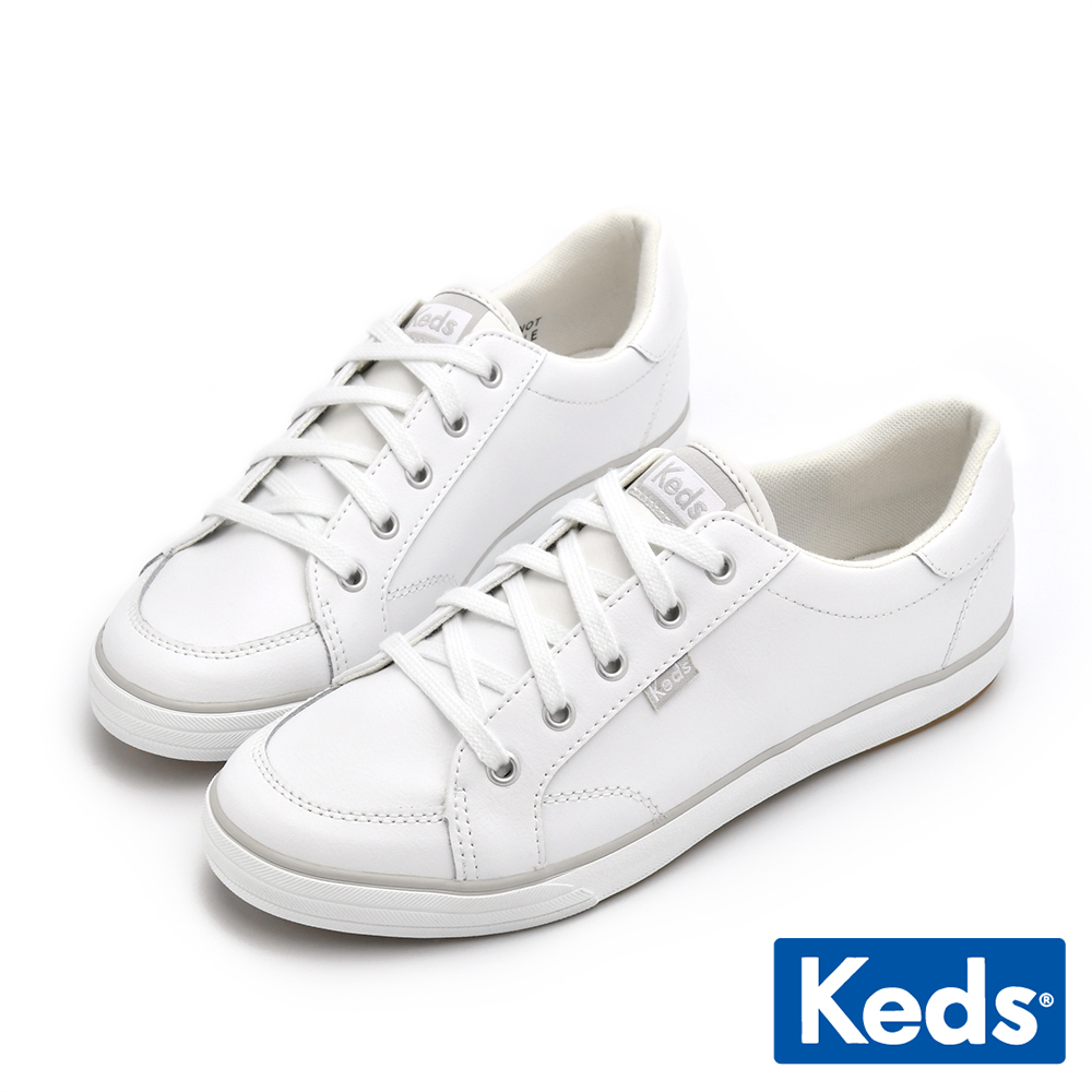 【Keds】CENTER III 升級版舒適皮革百搭休閒鞋-白 (9231W113485)