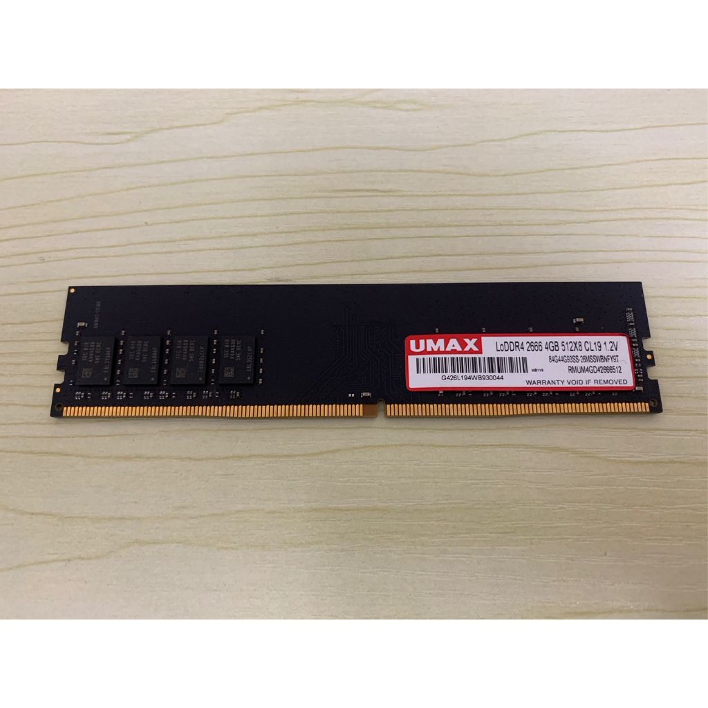UMAX 4G 2666 DDR4 桌上型 電腦 記憶體 非 美光 NB NBOOK 筆記型 16G 4G 3200