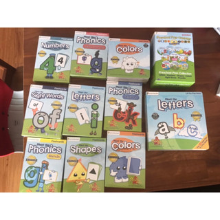 美國Preschool prep幼兒美語DVD10片完整版/學齡前翻翻書4冊/幼兒美語學習閃卡8套/厚紙書4冊