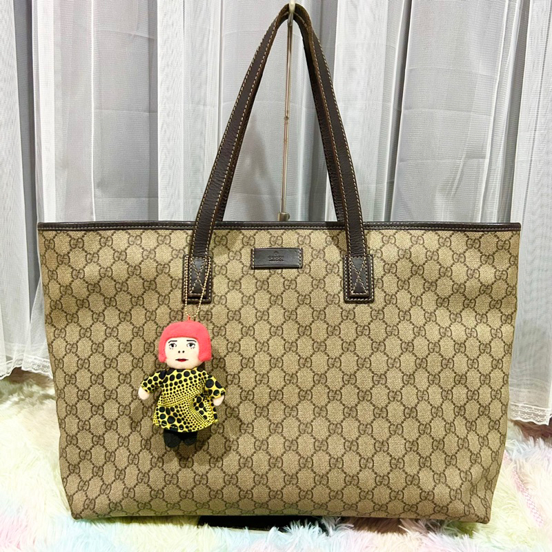 ❤️台南 Gucci 正品 托特包 大包 二手 公事包 包 包包 手提包 肩背包 斜背包 全新 媽媽包 老花 旅行袋