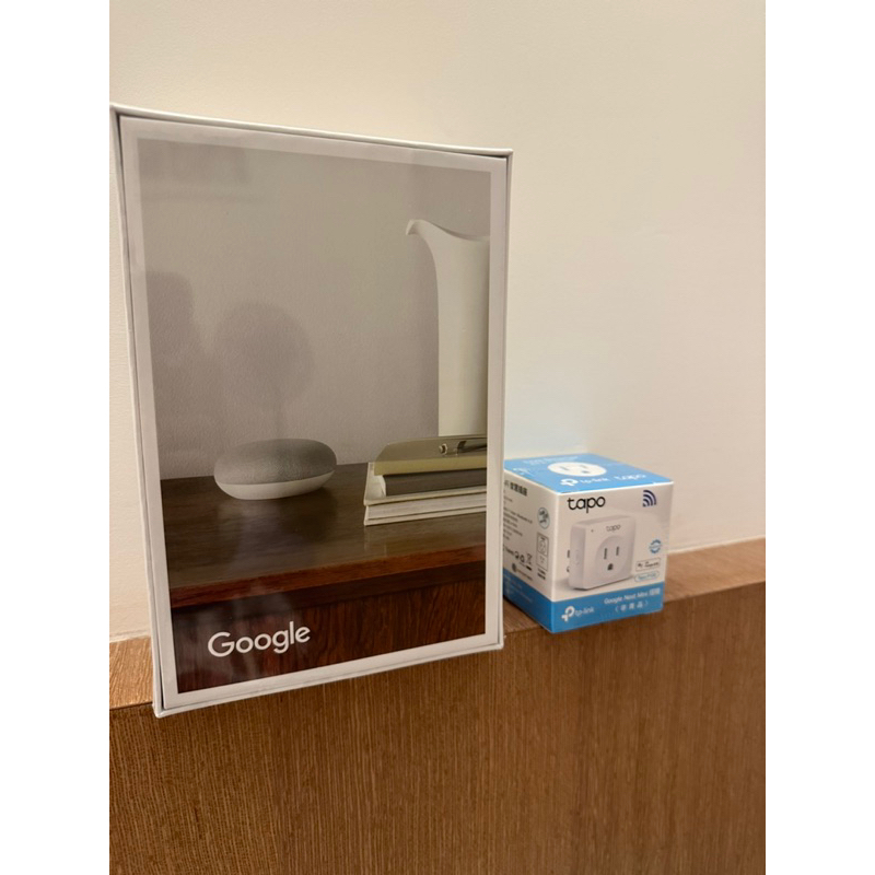 Google Nest Mini/第二代智慧音箱/灰色色/含迷你wifi智慧插座