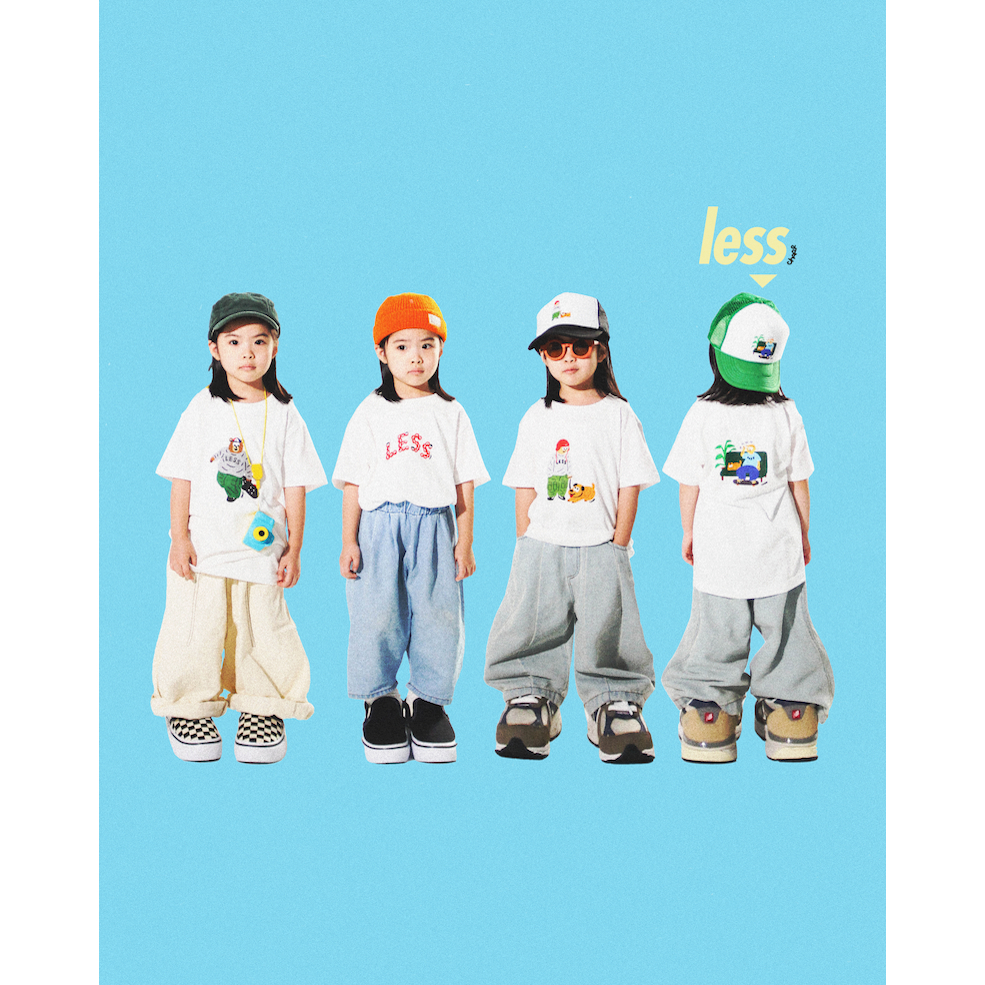 𝙇𝙀𝙎𝙎𝙏𝘼𝙄𝙒𝘼𝙉 ▼ LESS X CHARR - Kids T-Shirt 童裝 Trucker Hat 童帽