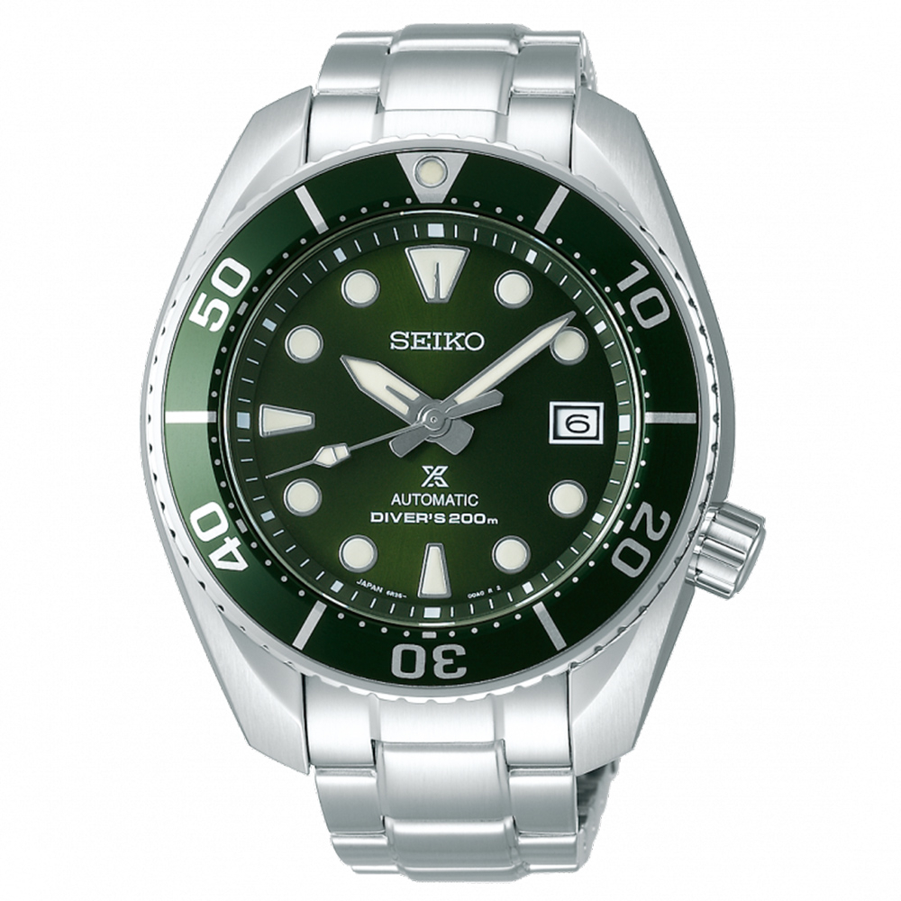 SEIKO精工PROSPEX 相撲綠水鬼200米防水機械錶 / 45mm(6R35-00A0G / SPB103J1)