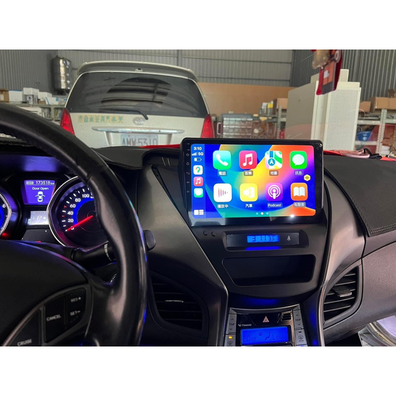 2013現代elantra八核心無線CarPlay 4+64g10吋 特殊站立式安卓面板