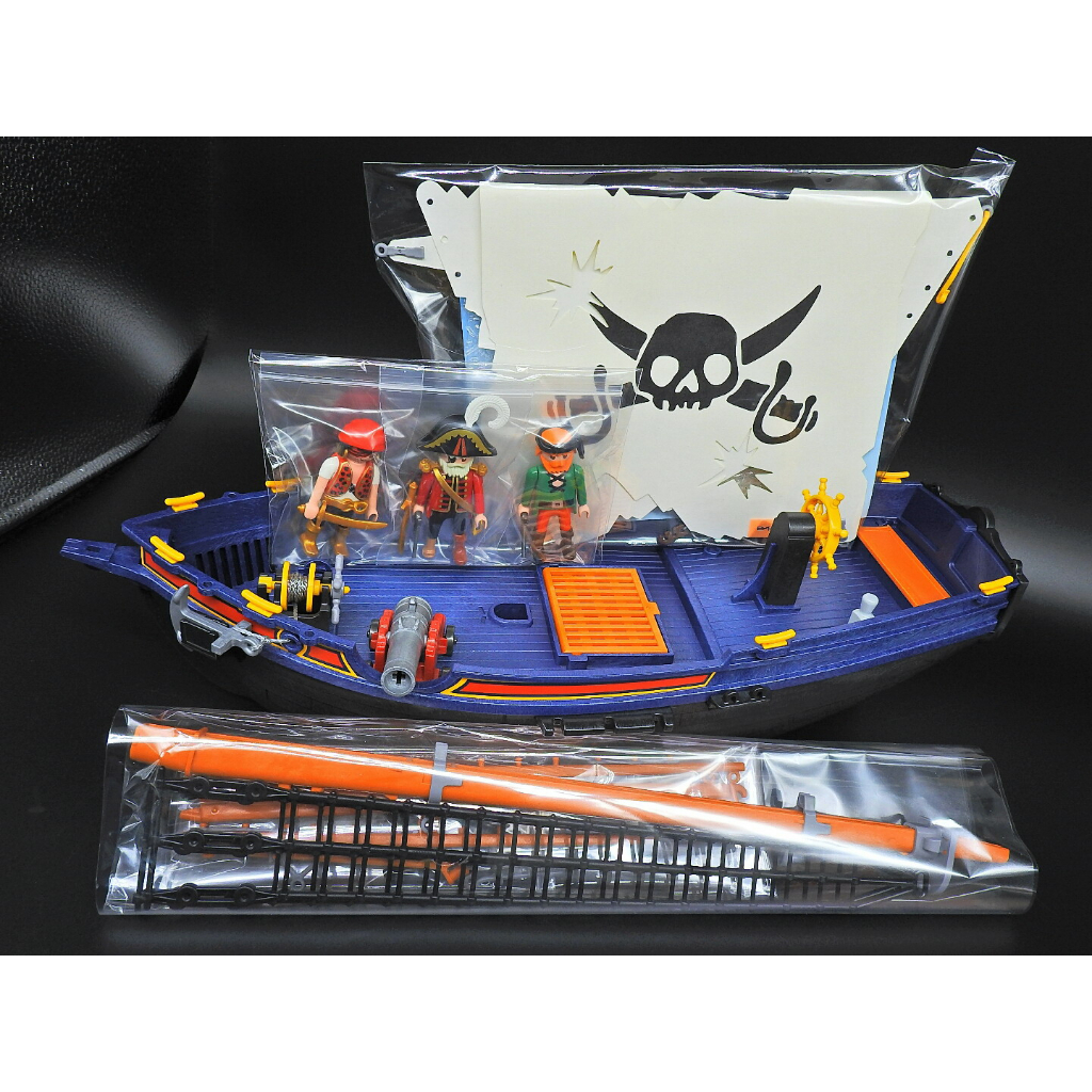 中古無盒 Playmobil 5810 Pirate Corsair 摩比 海盜船 B446