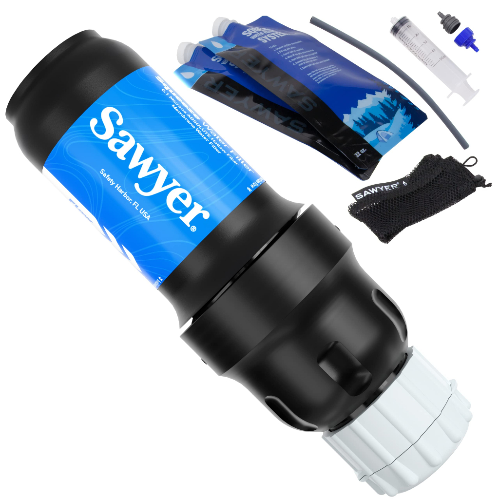 【腸腸跑跳碰】&lt;現貨&gt;&lt;可刷卡&gt;Sawyer Squeeze SP129 隨身濾水器六件組 (可接寶特瓶