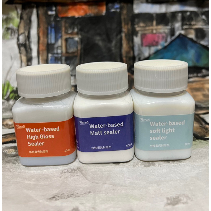 丙烯顏料亮光漆 丙烯顏料調和液 丙烯媒介劑 流體熊稀釋劑 亮光保護漆