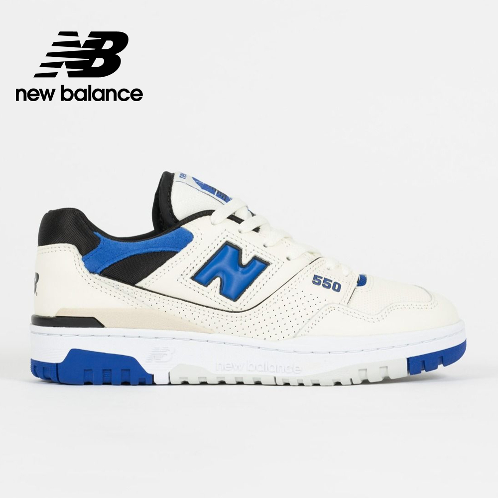 【New Balance】 NB 復古運動鞋_中性_白藍色_BB550VTA-D楦 550