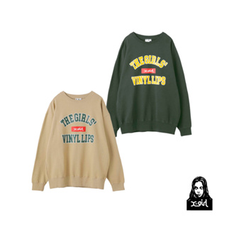 x-girl COLLEGE BOX LOGO SWEAT TOP 大學Ｔ105231012009