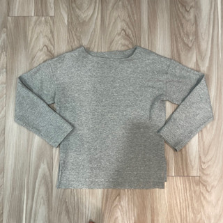 二手衣｜muji 無印良品 灰色長袖上衣 XS-S 越南製