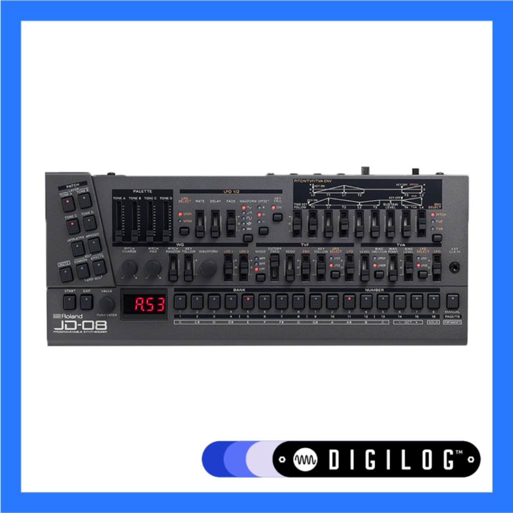 【DigiLog】Roland JD-08 合成器音源 日本流行樂J-Pop常用合成器 經典復刻合成器JD08
