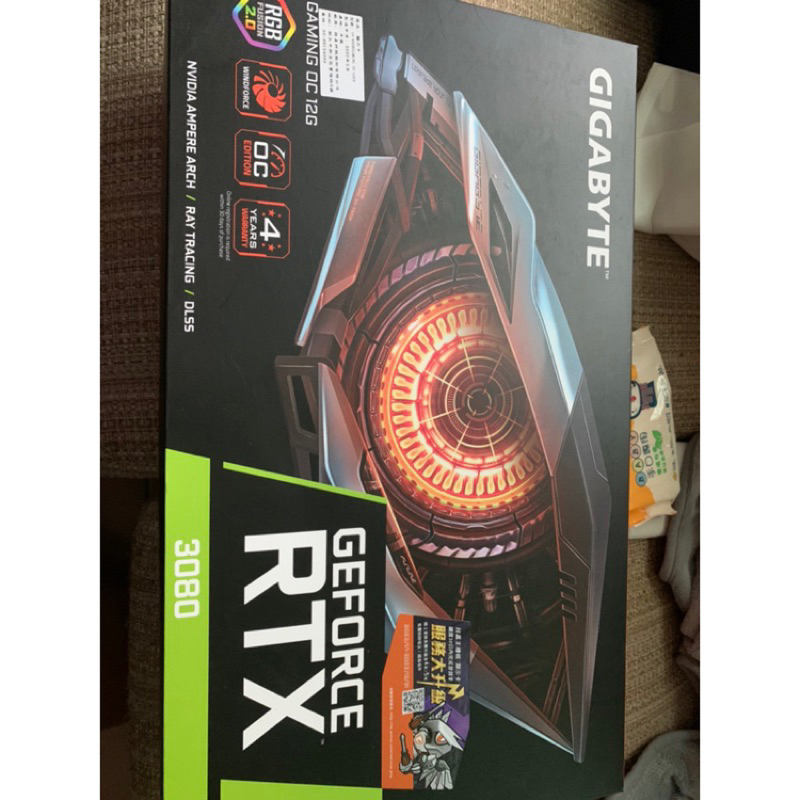 技嘉 RTx3080 GAMING OC 12G 全新卡