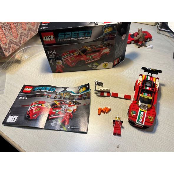 (二手) LEGO SPED 75908 Ferrari 458 Italia GT2賽車