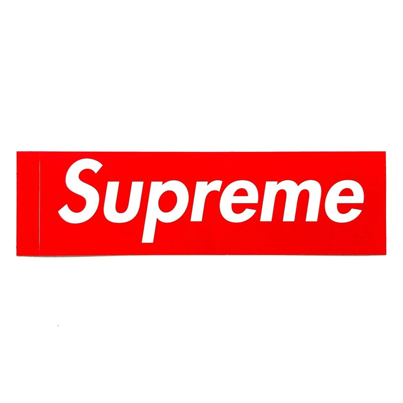 正版 SUPREME CLASSIC RED BOX LOGO STICKER 貼紙 車貼 安全帽貼 (1入) 化學原宿