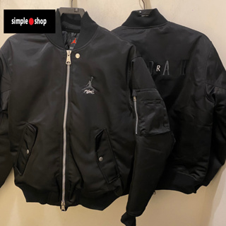 【Simple Shop】NIKE JORDAN MA-1 飛行外套 刺繡 鋪棉 保暖外套 黑色 DV7613-010