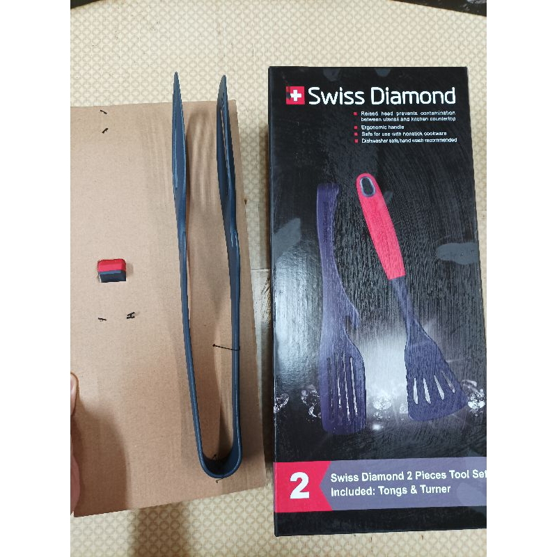 Swiss Daimond 瑞仕鑽石鍋鏟+料理夾
