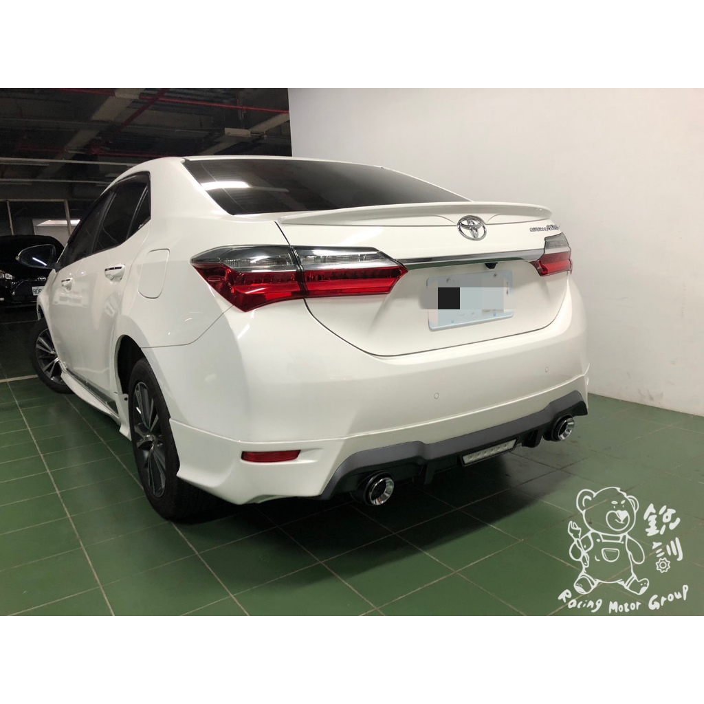 銳訓汽車配件精品-雲嘉店 Toyota 11.5 代 Altis 安裝 RF版後下巴 (烤漆另計)