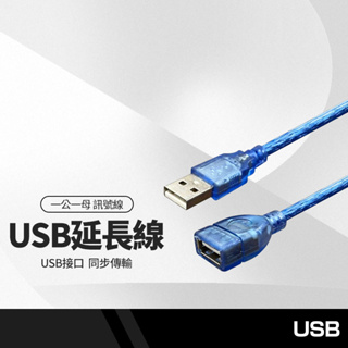 USB2.0 延長線 一公一母 訊號線 1.5米 3米 5米 USB延長線
