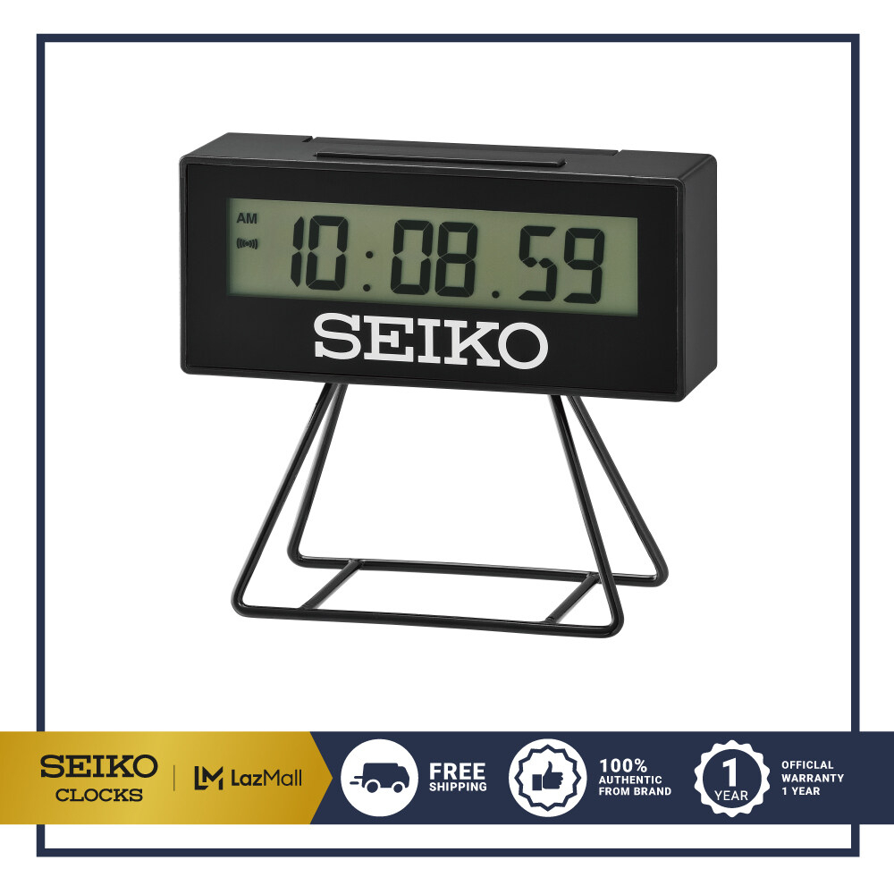 《 精準鐘錶 》日本精工限量3000台獨立限量編號電子鬧鐘城市路跑電子桌鐘 QHL092K